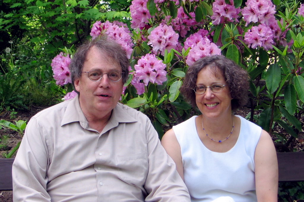 Steve and Mary by the Flowers