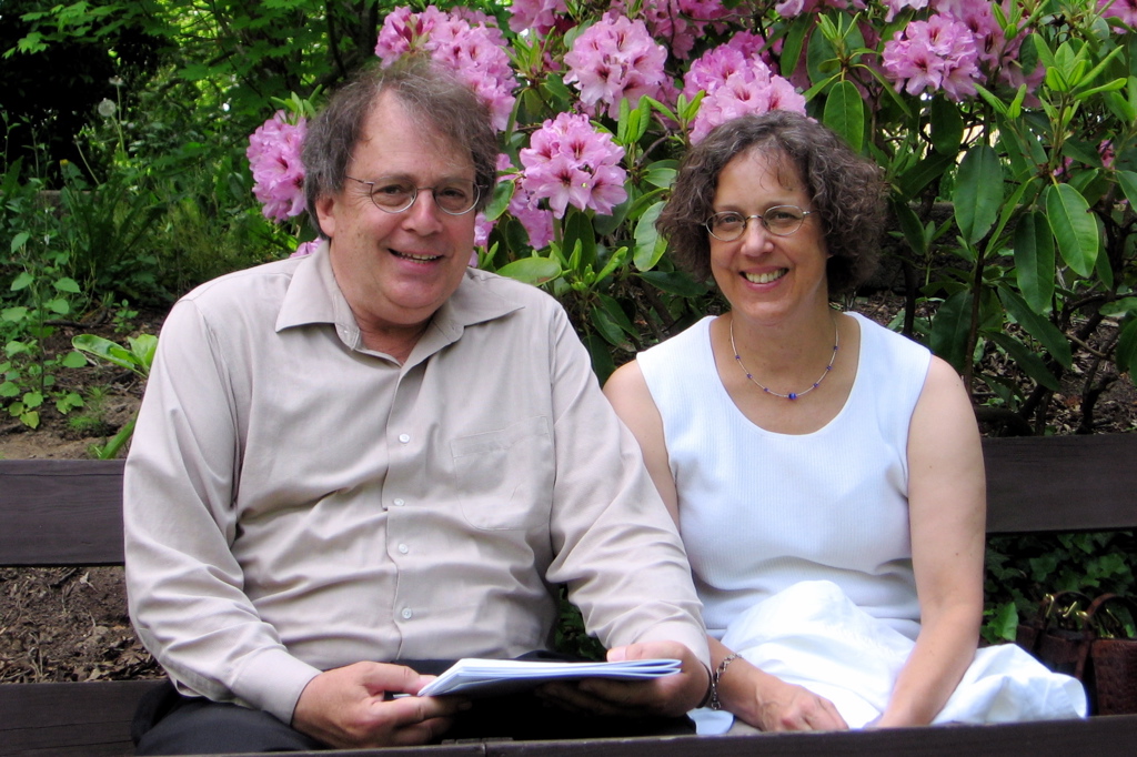 Steve and Mary by the Flowers 2