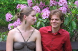 Maddy and Nick by Flowers 2
