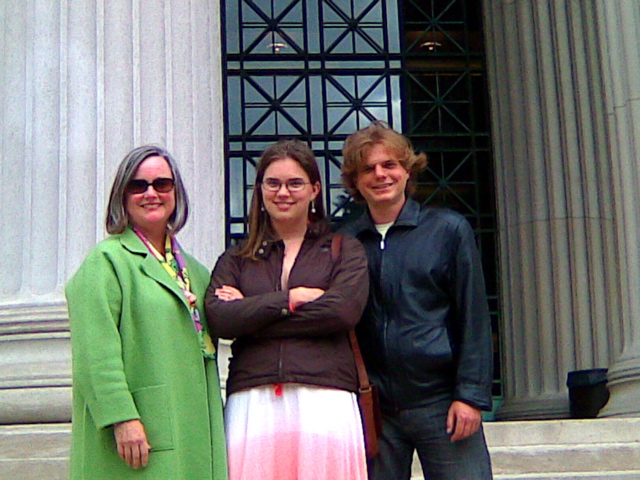 Anne, Maddy, Nick at Boston Museum of Fine Arts