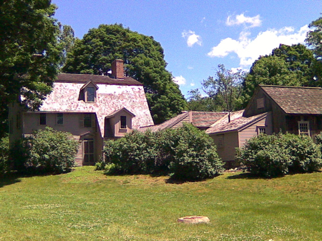 The "Old Manse" where Emerson and Nathaniel Hawthorne lived.