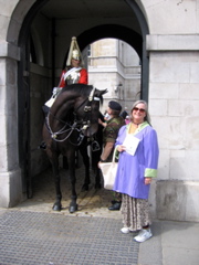 The REAL Princess Anne with her Horse Guards